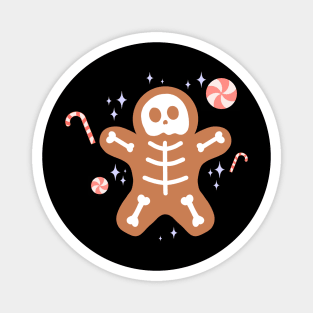 Skeleton Gingerbread Man Magnet